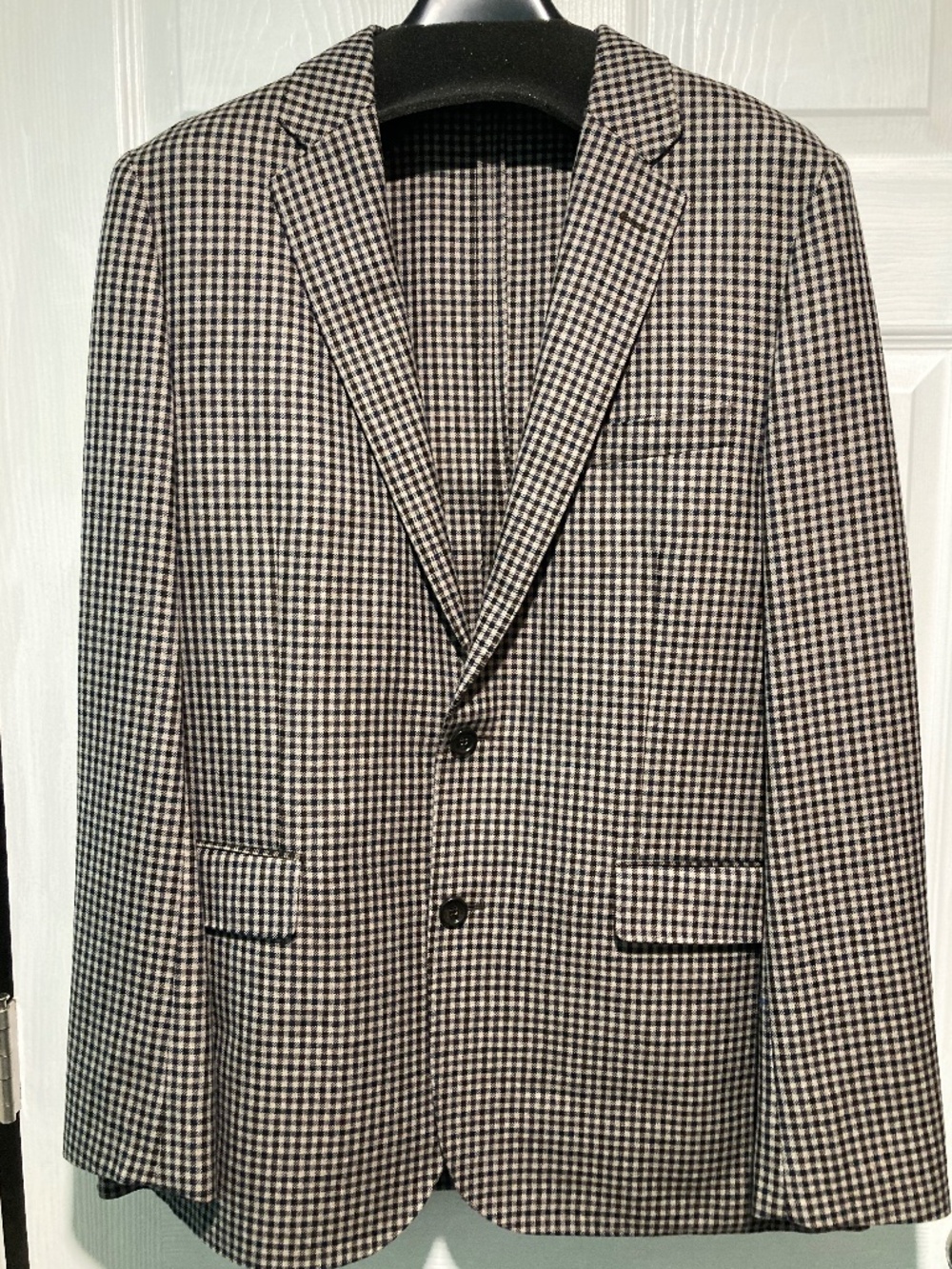 J. Crew Slim Fit Size 42L Blazer Brown / Navy Houndstooth New w/ Tags
